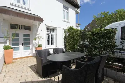 Ein Balkon oder eine Terrasse in der Unterkunft Villa Schöneck Villa Schöneck Appartement 2
