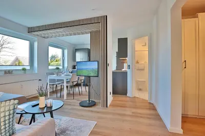 TV/Unterhaltungsangebot in der Unterkunft Haus am Nöltingsweg Haus am Nöltingsweg Appartement 08