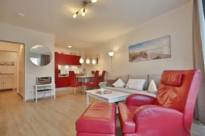 Küche/Küchenzeile in der Unterkunft Barke Barke Appartement 107