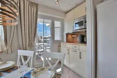 Küche/Küchenzeile in der Unterkunft Residenz Ostseestrand Appartement 5