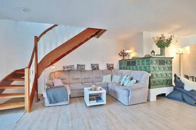Ein Sitzbereich in der Unterkunft Strandläufer Strandläufer Appartement 1