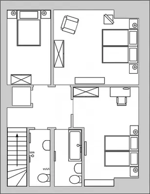 Grundriss der Unterkunft Strandläufer Strandläufer Appartement 1