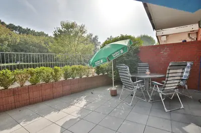 Ein Balkon oder eine Terrasse in der Unterkunft Parkresidenz Parkresidenz Appartement 2