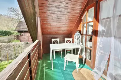 Ein Balkon oder eine Terrasse in der Unterkunft Ferienhaus See Nest Ferienhaus See Nest