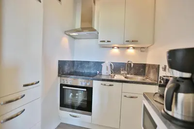 Küche/Küchenzeile in der Unterkunft Haus Nautica Nautica Appartement 20