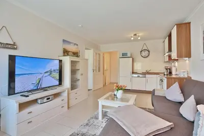 TV/Unterhaltungsangebot in der Unterkunft Strandglück Haus A Strandglück Appartement 14A