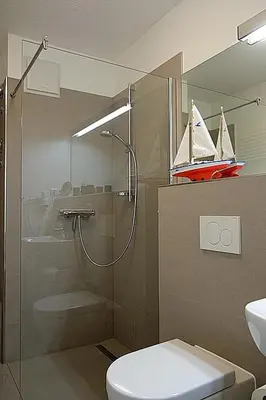 Ein Badezimmer in der Unterkunft Strandglück Haus C Strandglück Appartement 3C