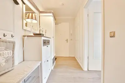 Küche/Küchenzeile in der Unterkunft Strandglück Haus C Strandglück Appartement 8C