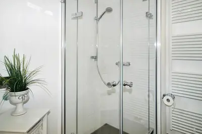 Ein Badezimmer in der Unterkunft Strandglück Haus C Strandglück Appartement 09C