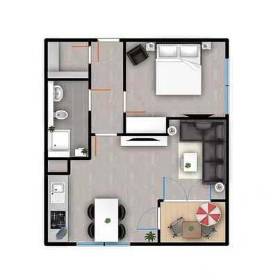 Grundriss der Unterkunft Strandglück Haus B Strandglück Appartement 15B