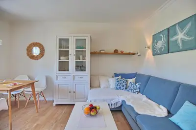 Ein Sitzbereich in der Unterkunft Seepark Seepark 2F Appartement 4 1
