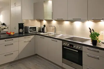 Küche/Küchenzeile in der Unterkunft Kurparkresidenz Kurparkresidenz Appartement 16
