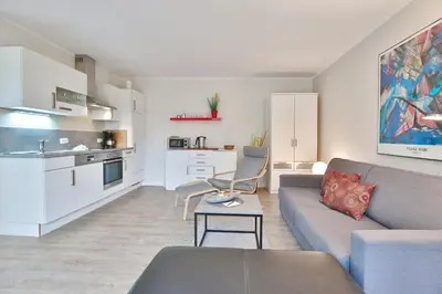 Küche/Küchenzeile in der Unterkunft Feriendomizil Strandblick Feriendomizil Strandblick Appartement 2 MeerSonne