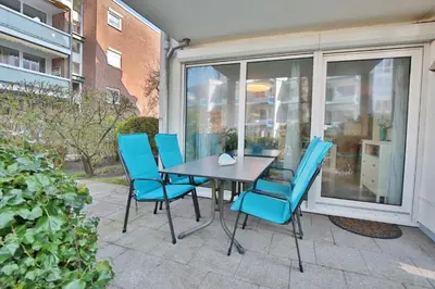 Ein Balkon oder eine Terrasse in der Unterkunft Hansa-Residenz I Hansa-Residenz I Appartement 1