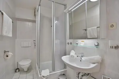 Ein Badezimmer in der Unterkunft Seebrücke Seebrücke Appartement 5
