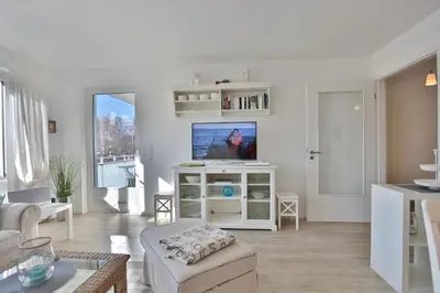 TV/Unterhaltungsangebot in der Unterkunft Strandglück Haus C Strandglück Appartement 7C