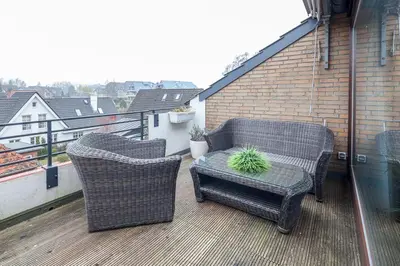 Ein Sitzbereich in der Unterkunft Haus Adria Haus Adria Appartement 26