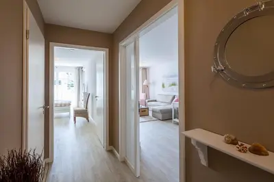 Ein Badezimmer in der Unterkunft Strandglück Haus A Strandglück Appartement 8A StrandGutFinder de