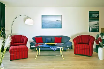 Ein Sitzbereich in der Unterkunft Kurparkresidenz Kurparkresidenz Appartement 5