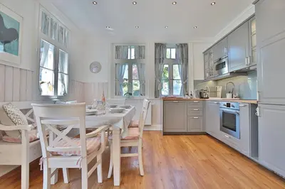 Küche/Küchenzeile in der Unterkunft Villa Schöneck Villa Schöneck Appartement 1