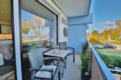Ein Balkon oder eine Terrasse in der Unterkunft Seetempel Seetempel Appartement 27