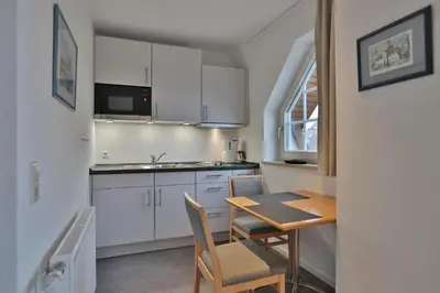 Küche/Küchenzeile in der Unterkunft Haus Parkblick Parkblick Appartement 11