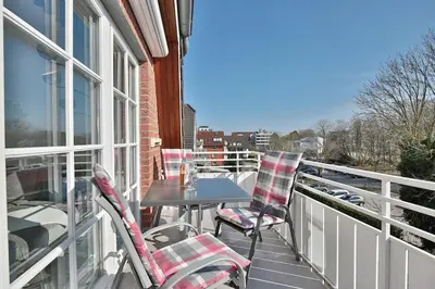Ein Balkon oder eine Terrasse in der Unterkunft Haus Parkblick Parkblick Appartement 12