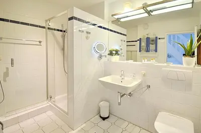 Ein Badezimmer in der Unterkunft Maisonnette mit Charme Maisonette mit Charme