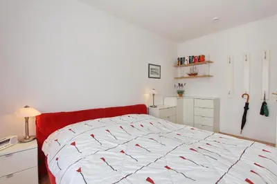 Ein Bett oder Betten in einem Zimmer der Unterkunft Residenz am Kurpark Residenz am Kurpark Appartement 6