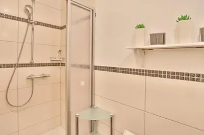 Ein Badezimmer in der Unterkunft Ferienparadies Klingberg Ferienparadies Klingberg Appartement 1