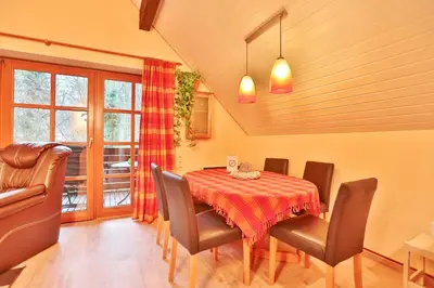 Ein Sitzbereich in der Unterkunft Ferienparadies Klingberg Ferienparadies Klingberg Appartement 2
