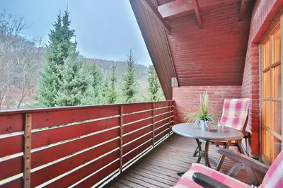 Ein Balkon oder eine Terrasse in der Unterkunft Ferienparadies Klingberg Ferienparadies Klingberg Appartement 6