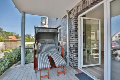 Ein Balkon oder eine Terrasse in der Unterkunft Haus Möwenberg 14 Haus Möwenberg Appartement 1