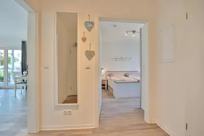 Ein Bett oder Betten in einem Zimmer der Unterkunft Haus Möwenberg 14 Haus Möwenberg Appartement 1