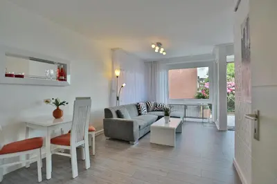 Ein Sitzbereich in der Unterkunft Haus Nautica Nautica Appartement 11
