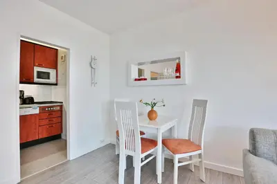 Küche/Küchenzeile in der Unterkunft Haus Nautica Nautica Appartement 11