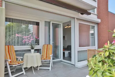 Ein Balkon oder eine Terrasse in der Unterkunft Haus Nautica Nautica Appartement 11