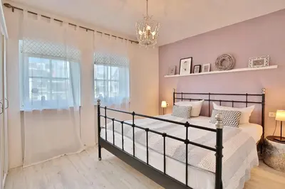 Ein Bett oder Betten in einem Zimmer der Unterkunft Möwenberg-Residenz Möwenberg-Residenz Appartement 1