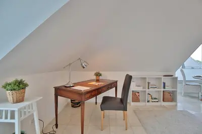 Ein Sitzbereich in der Unterkunft Domizil am Eschenweg 5 Domizil am Eschenweg 5 Appartement Ostseerauschen