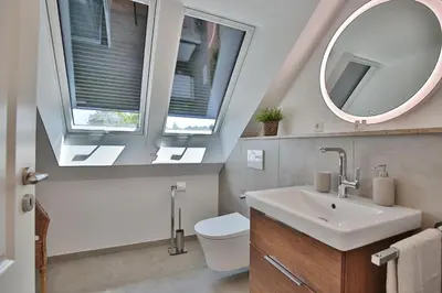 Ein Badezimmer in der Unterkunft Domizil am Eschenweg 5 Domizil am Eschenweg 5 Appartement Ostseerauschen