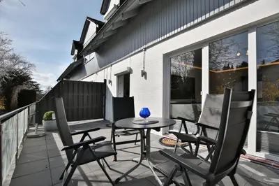 Ein Balkon oder eine Terrasse in der Unterkunft Appartemenhaus Linda-Lu Appartementhaus Linda-Lu Appartement 1