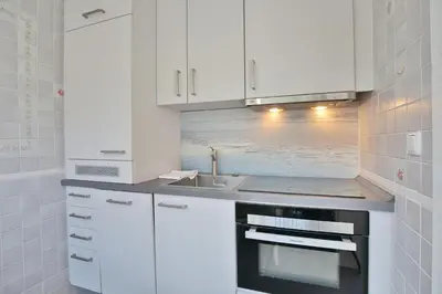 Küche/Küchenzeile in der Unterkunft Appartemenhaus Linda-Lu Appartementhaus Linda-Lu Appartement 3