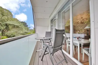 Ein Balkon oder eine Terrasse in der Unterkunft Appartemenhaus Linda-Lu Appartementhaus Linda-Lu, App 06
