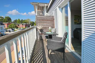 Ein Balkon oder eine Terrasse in der Unterkunft Haus Meeresbrise Haus Meeresbrise Appartement 16