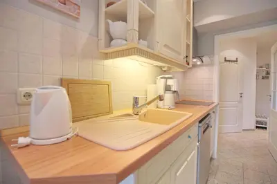 Küche/Küchenzeile in der Unterkunft Haus Holm Haus Holm Appartement 2