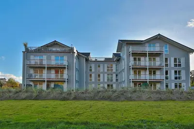 Das Gebäude in dem sich die Ferienwohnung befindet