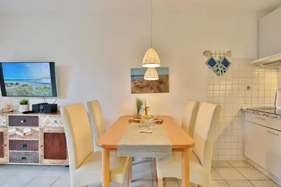 Küche/Küchenzeile in der Unterkunft Möwenberg-Residenz Möwenberg-Residenz Appartement 2