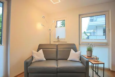 Ein Sitzbereich in der Unterkunft Bude 37 Appartement 5 Conny