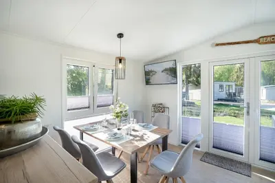 Ein Sitzbereich in der Unterkunft Ferienhaus 