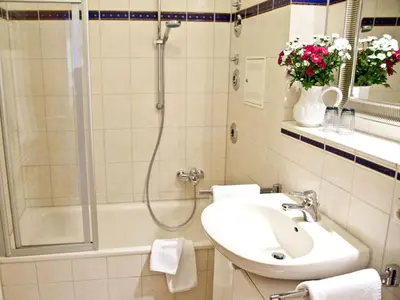 Ein Badezimmer in der Unterkunft Ferienwohnung Frieda